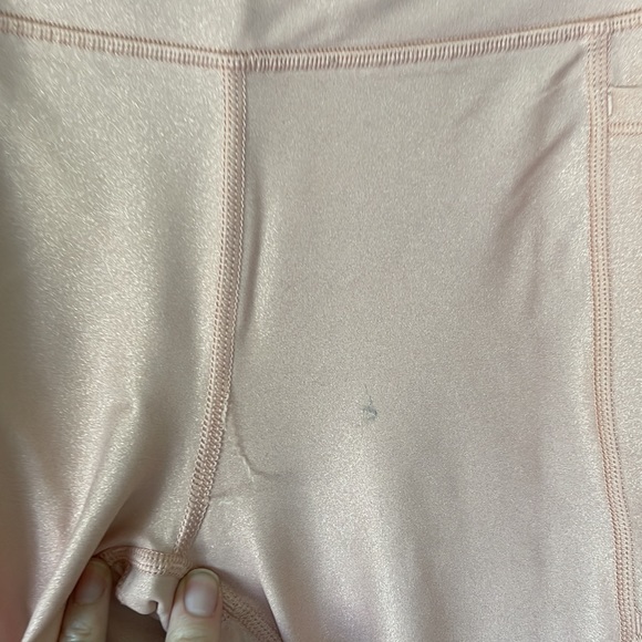 Victoria’s Secret total knockout metallic pink leggings small - Picture 2 of 5